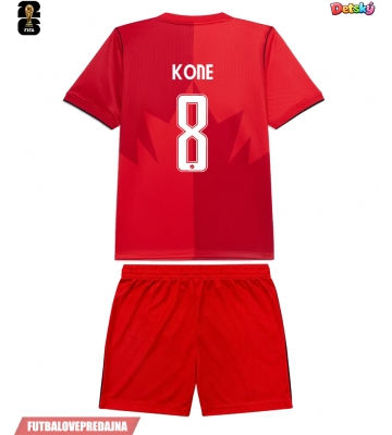 Lacne Dětský Futbalové dres Kanada Ismael Kone #8 MS 2026 Krátky Rukáv - Domáci (+ trenírky)